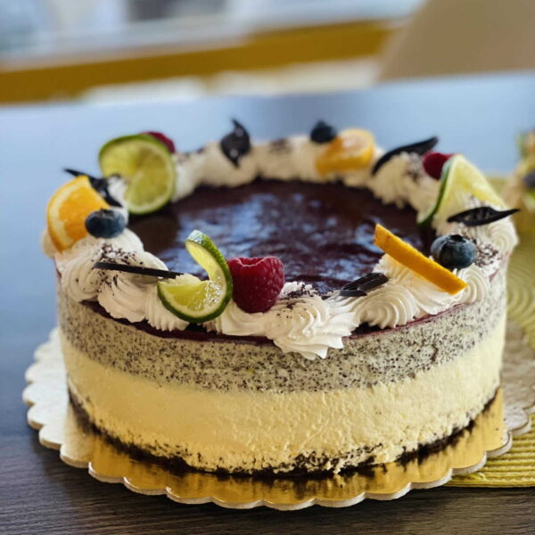 Mákos fehércsokoládés mousse