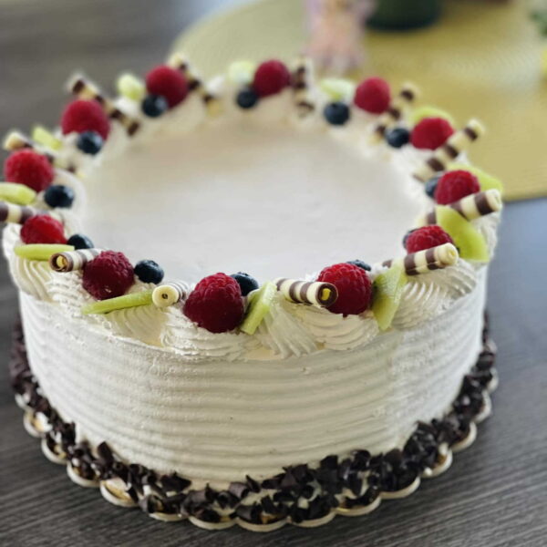 Málnazselés túrós brownie torta